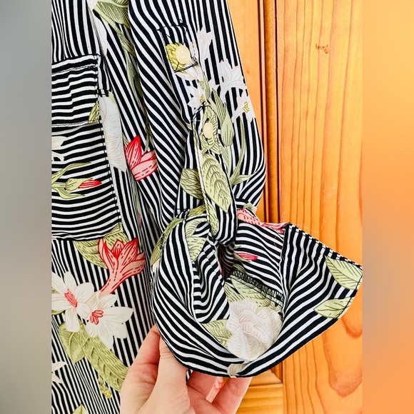 Urban Heritage Striped Floral Shirt, S - Picture 4 of 5